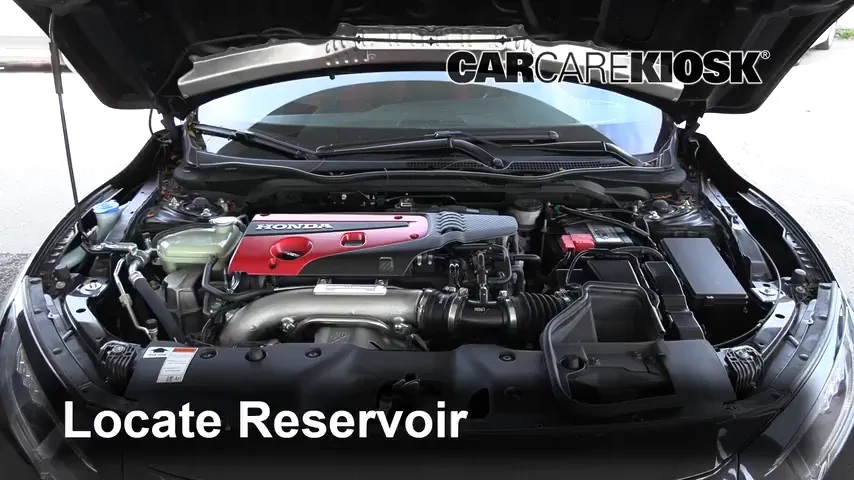 2019 Honda Civic Type R 2.0L 4 Cyl. Turbo Windshield Washer Fluid Add Fluid